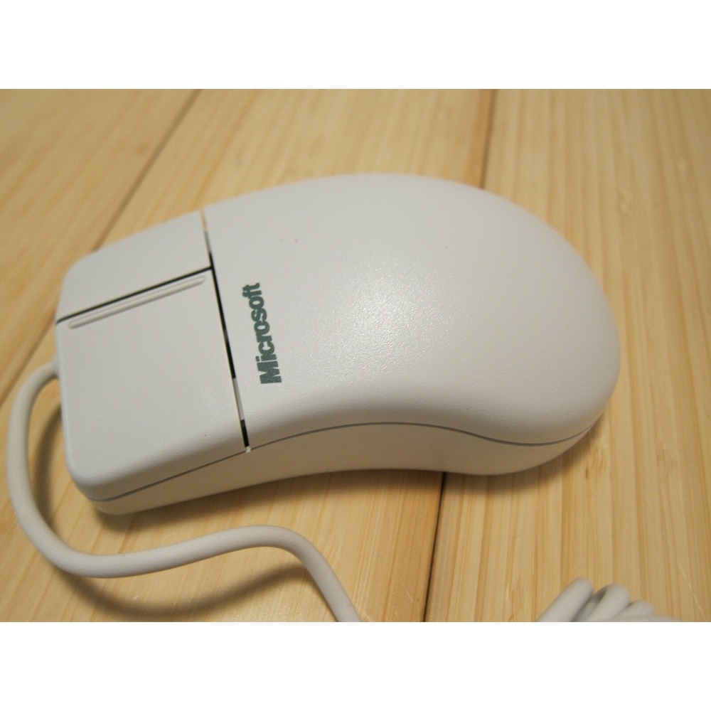 NOS Vintage 2 Button Microsoft Mouse Port Compatible PS2 Mouse 2.1A PN X03-68761 - Picture 3 of 12